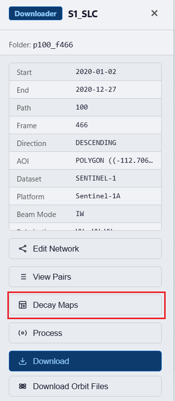 Decay Maps Button