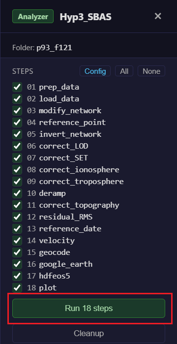 Analyzer Running